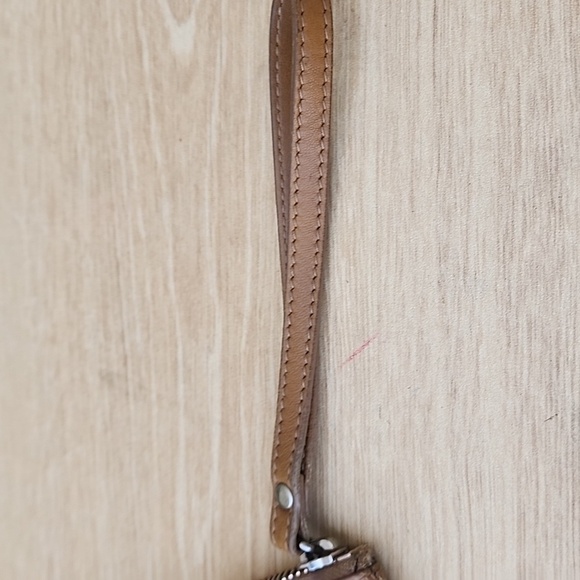 Emerson Fry Tan Snakeskin Italian Leather Wristlet - Picture 7 of 9